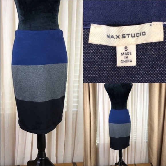 Max Studio Dresses & Skirts - Max Studio Color Block Skirt. Elastic waist